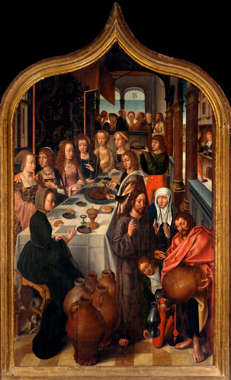 Triptyque : « Les noces de Cana » - Master of San Lorenzo