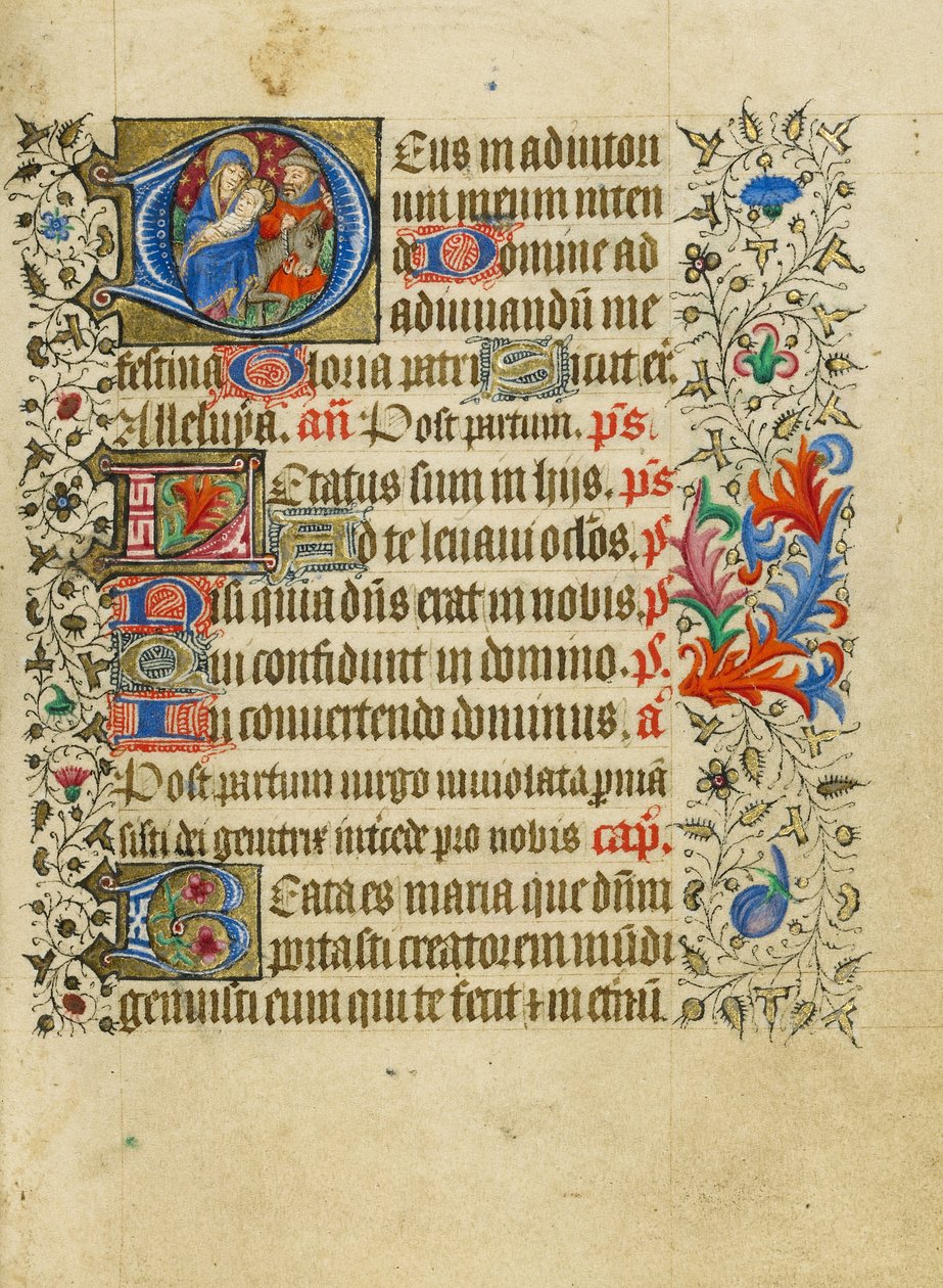 Initiale D : La fuite en Égypte - Master of Sir John Fastolf