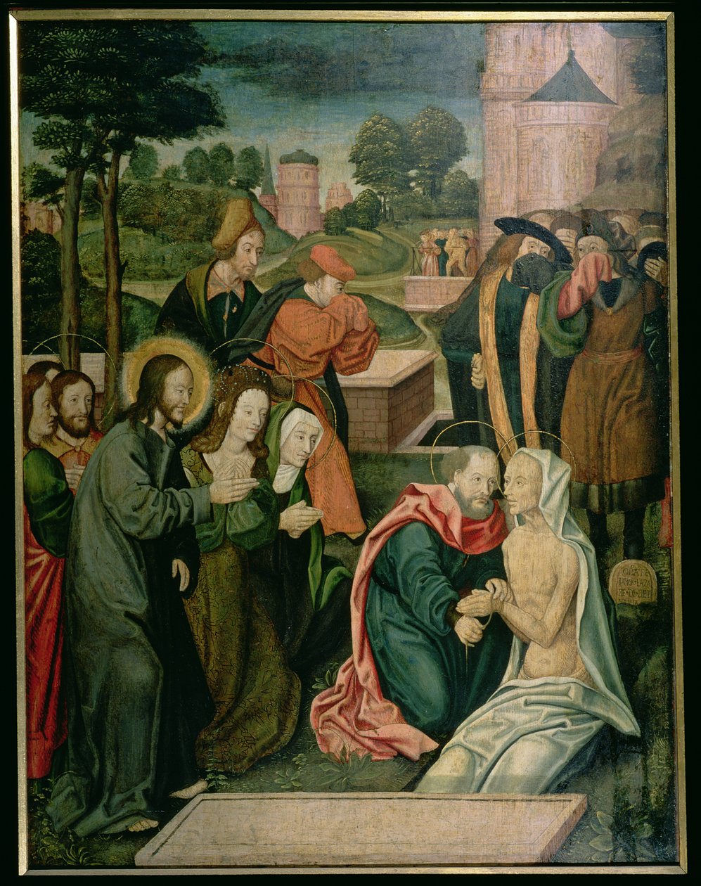 La résurrection de Saint Lazare (détail) - Master of St. Severin