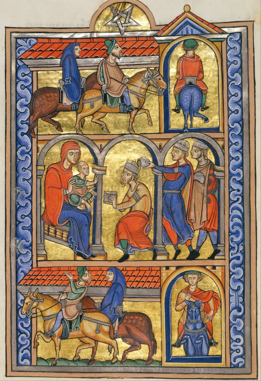 Adoration des Mages - Master of the Berthold Sacramentary