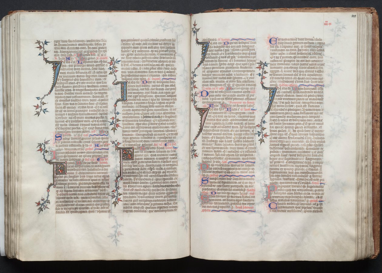 Le Missel de Gotha : Fol. 100v, texte - Master of the Boqueteaux