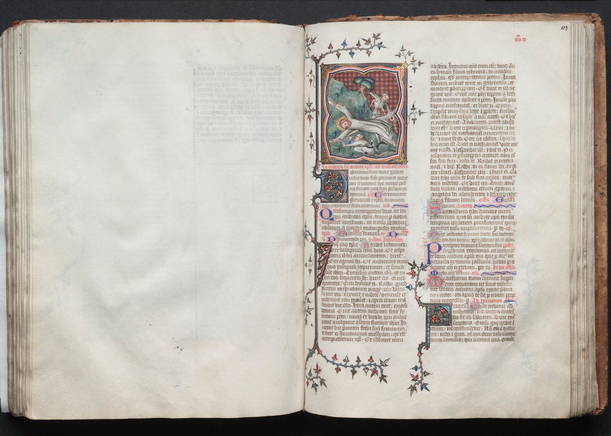 Le Missel de Gotha : Fol. 102v, Texte - Master of the Boqueteaux
