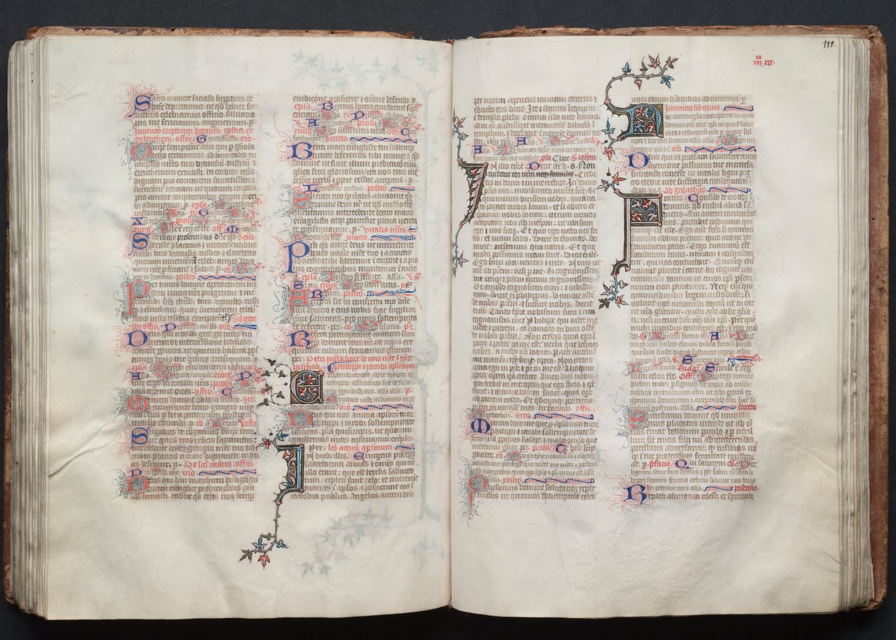Le Missel de Gotha : Fol. 111r, Texte - Master of the Boqueteaux