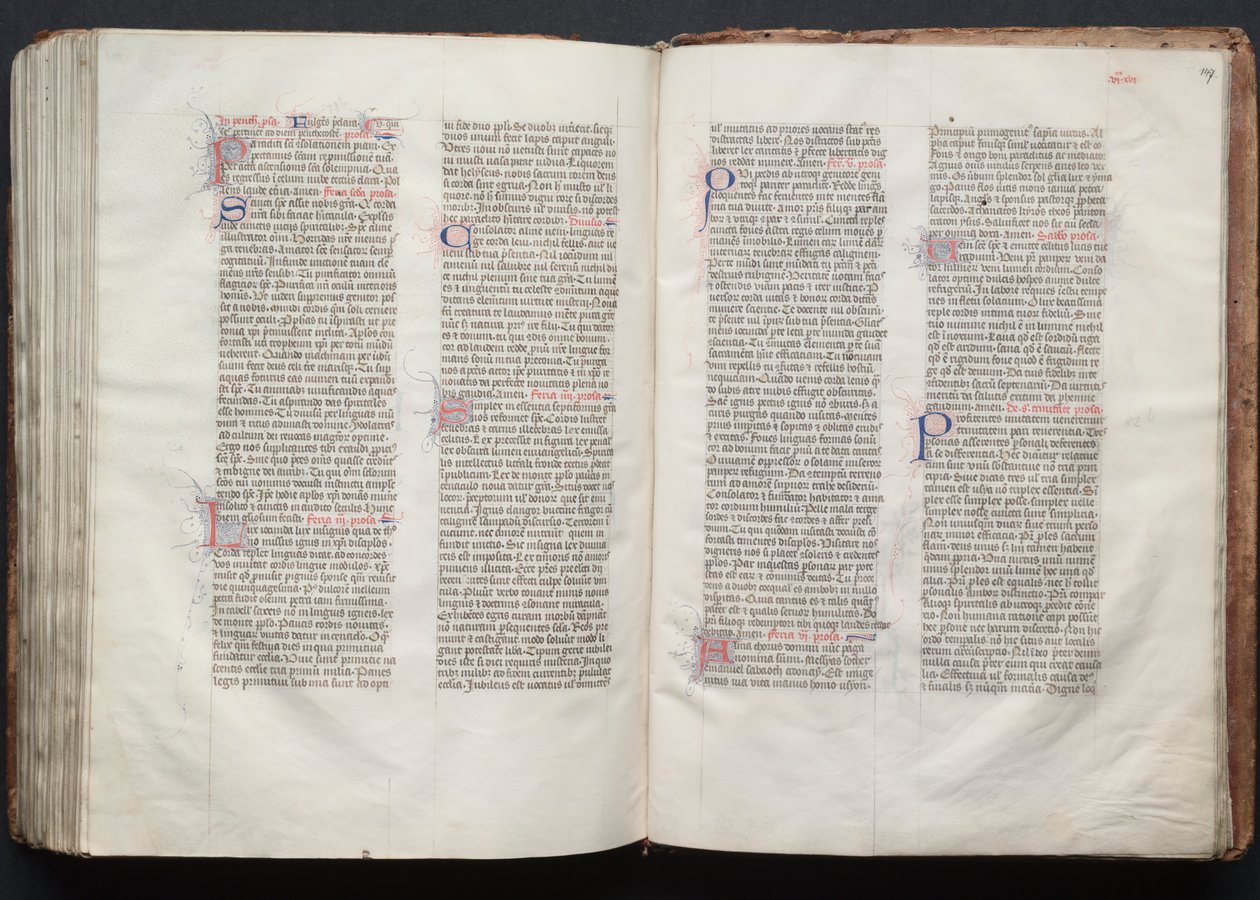 Le Missel de Gotha: Fol. 146v, Texte, vers 1375 - Master of the Boqueteaux