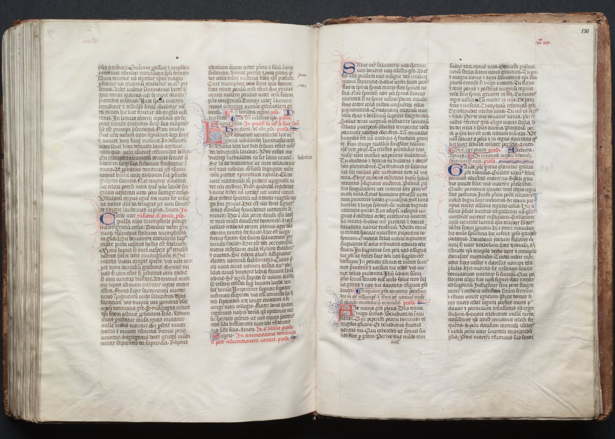 Le Missel de Gotha : Fol. 150r, Texte - Master of the Boqueteaux