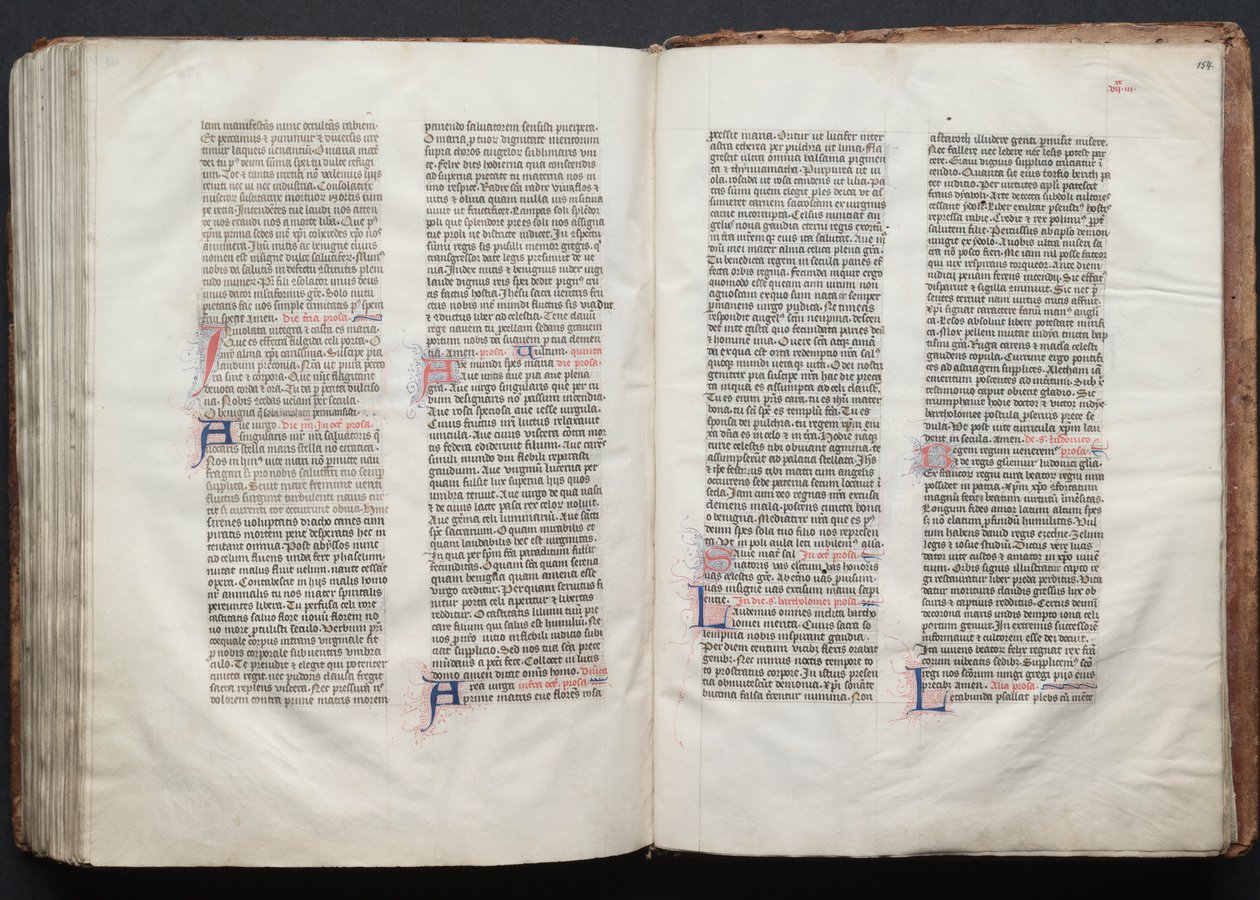Le Missel de Gotha : Fol. 153v, Texte - Master of the Boqueteaux
