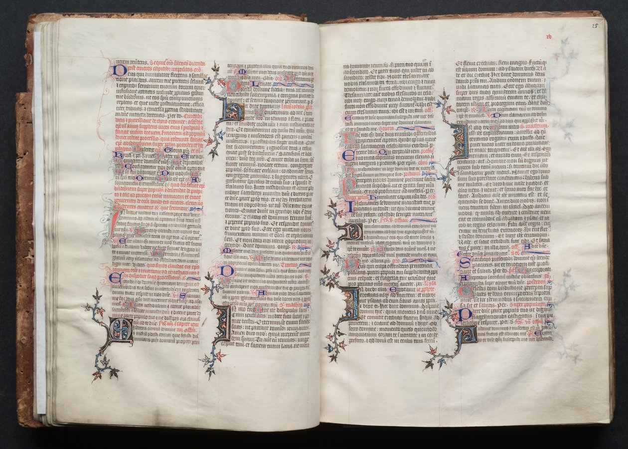 Le Missel de Gotha : Fol. 25r, Texte - Master of the Boqueteaux