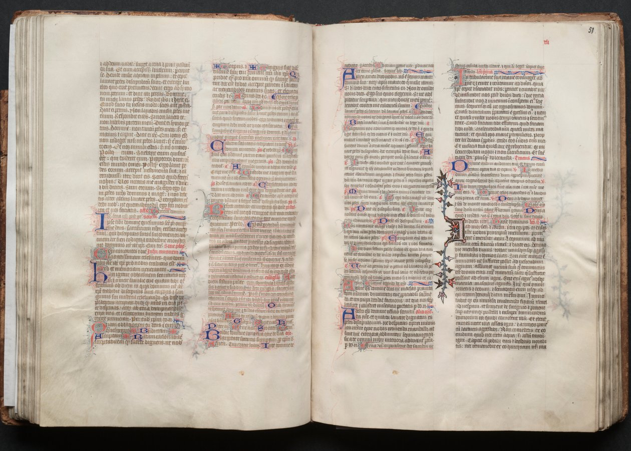Le Missel de Gotha : Fol. 51r, Texte - Master of the Boqueteaux