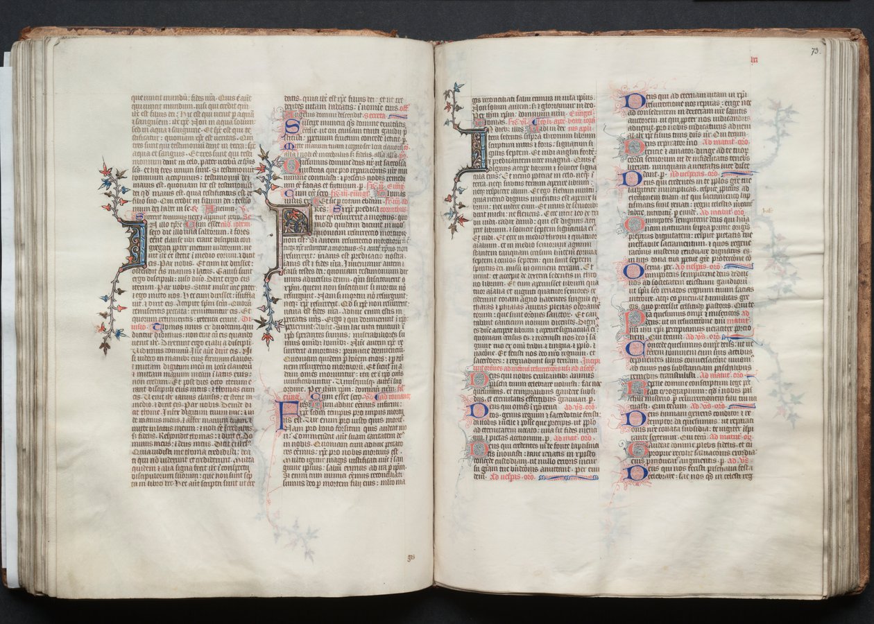 Le Missel de Gotha : Fol. 72v, Texte - Master of the Boqueteaux