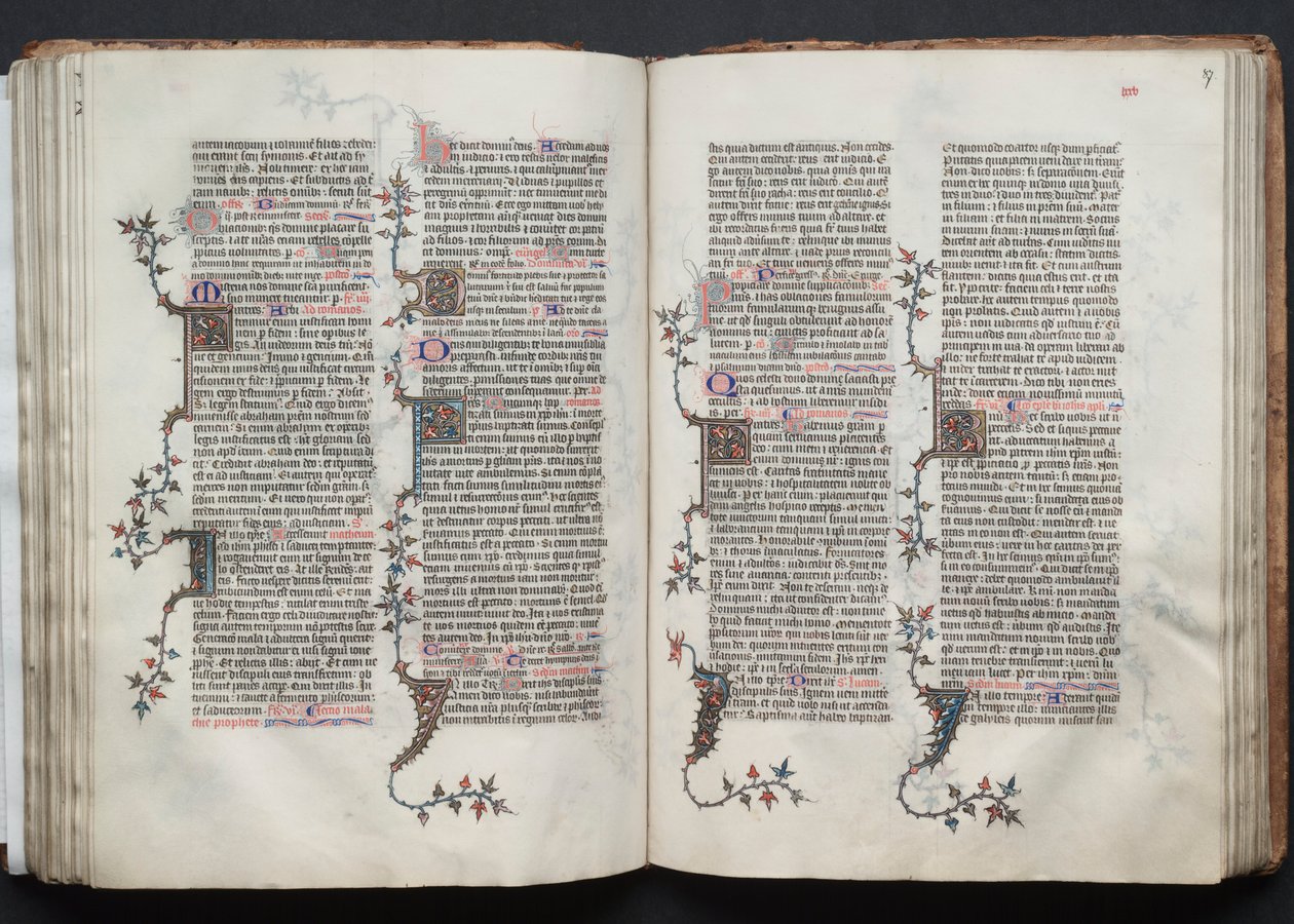 Le Missel de Gotha : Fol. 87r, Texte - Master of the Boqueteaux
