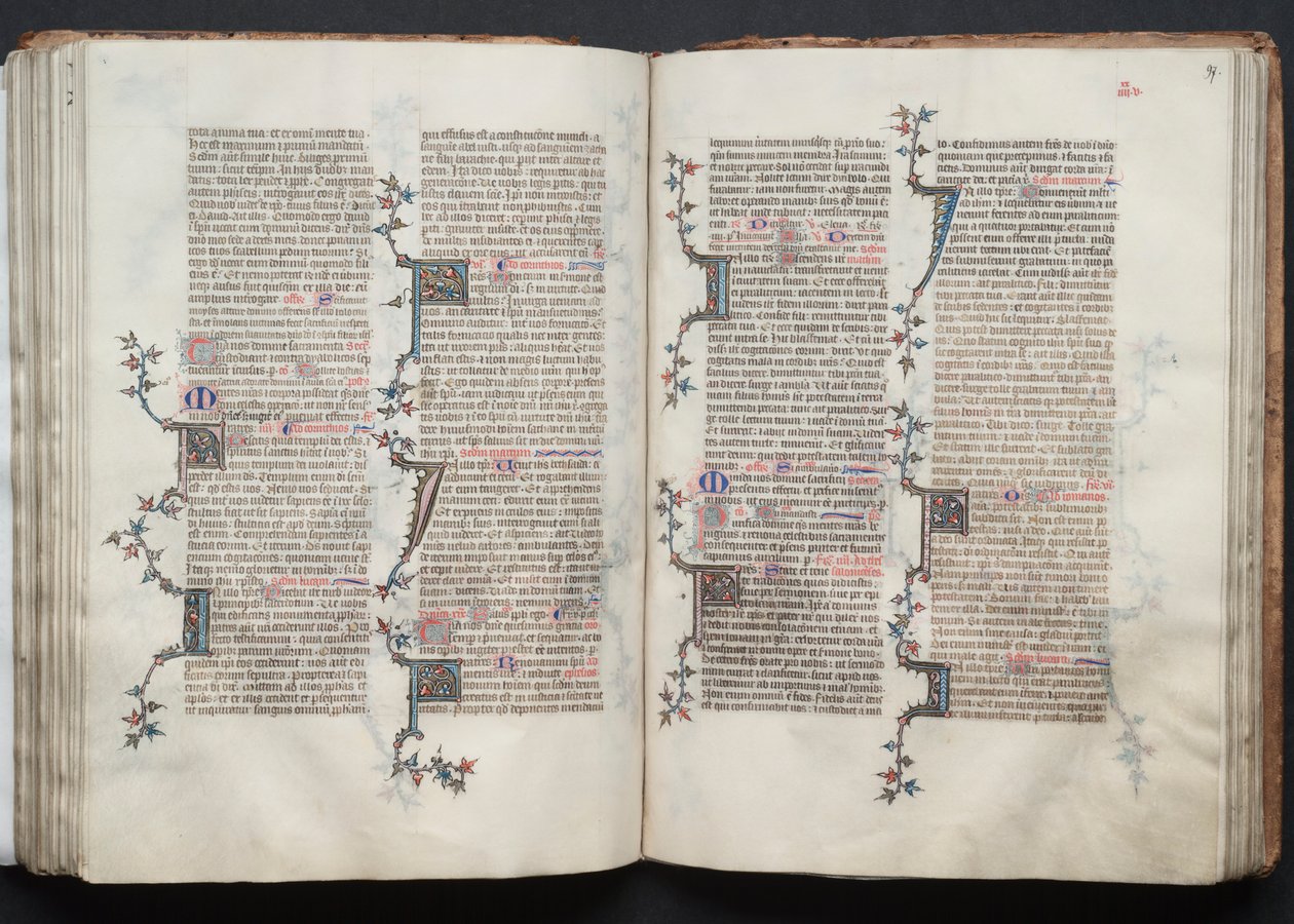 Le Missel de Gotha : Fol. 97r, Texte - Master of the Boqueteaux