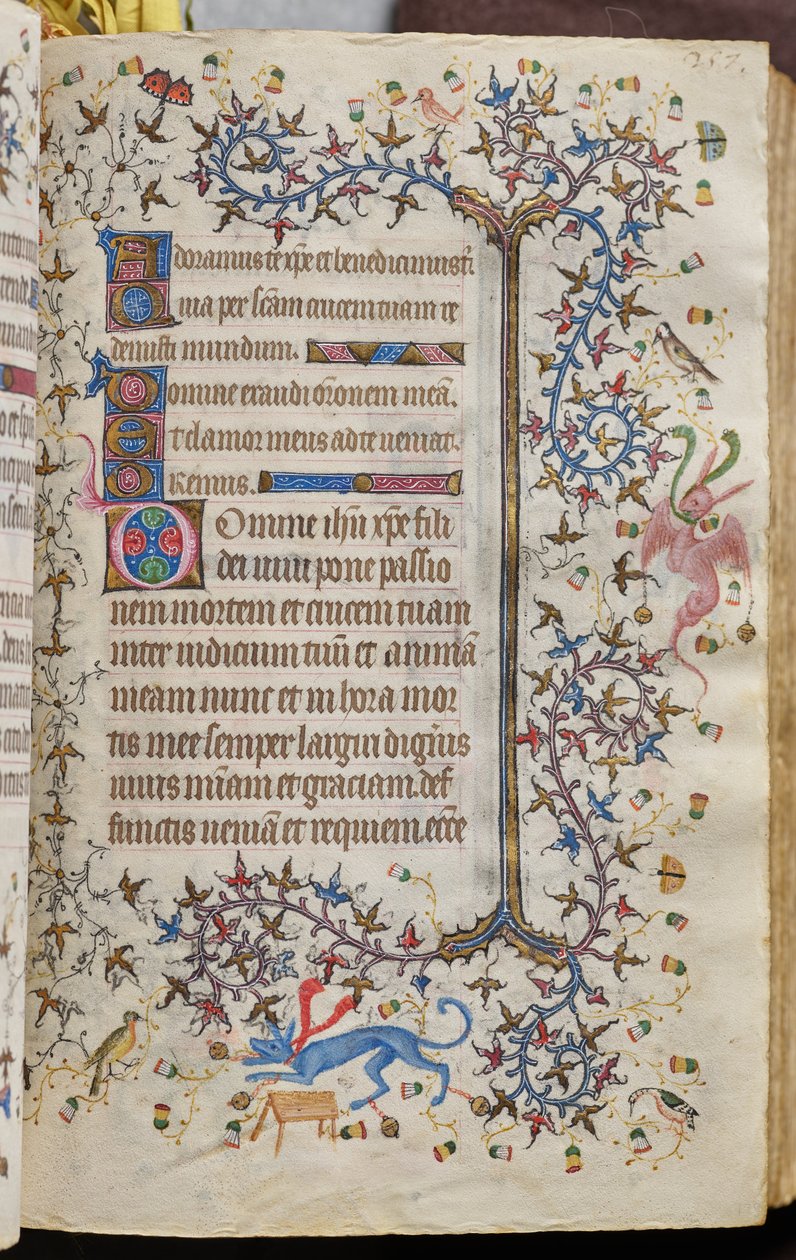 Heures de Charles le Noble, roi de Navarre (1361-1425) : fol. 129r, Texte - Master of the Brussels Initials and Associates