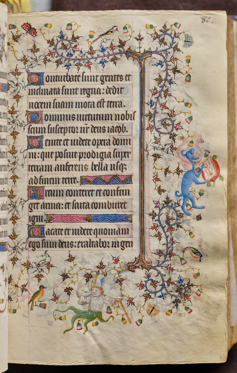 Heures de Charles le Noble, roi de Navarre (1361-1425) : fol. 41r, Texte - Master of the Brussels Initials and Associates