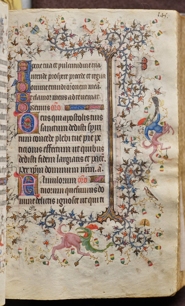 Heures de Charles le Noble, roi de Navarre (1361-1425) : fol. 73r, Texte - Master of the Brussels Initials and Associates