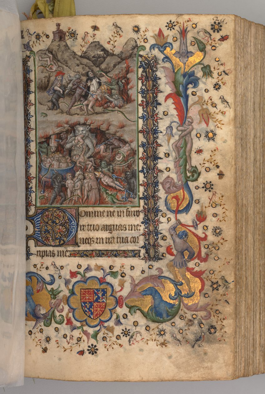 Heures de Charles le Noble, roi de Navarre 1361-1425 : fol. 101r, Texte, vers 1405 - Master of the Brussels Initials and Associates