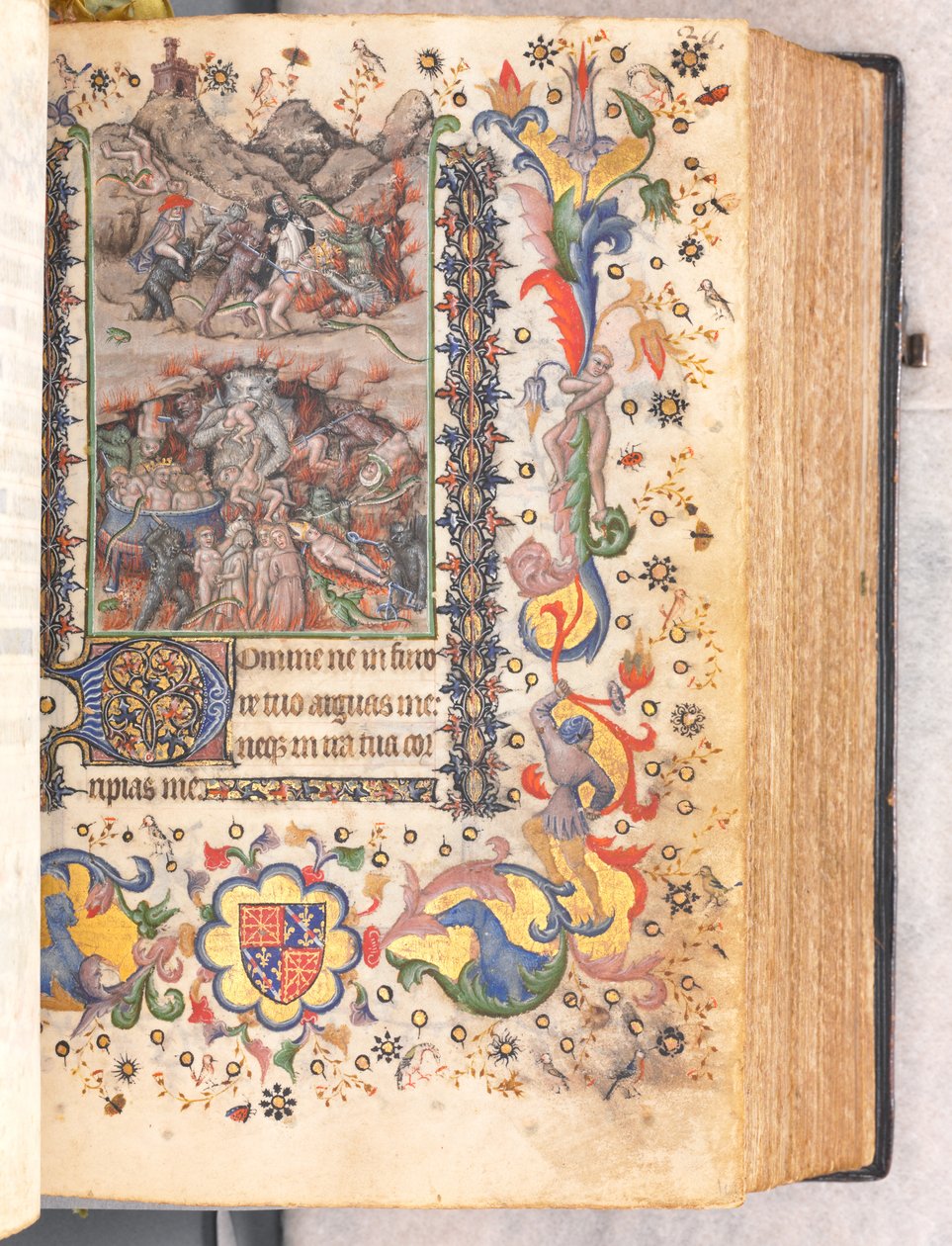 Heures de Charles le Noble, roi de Navarre 1361-1425 : fol. 106r, Jugement dernier, vers 1405 - Master of the Brussels Initials and Associates