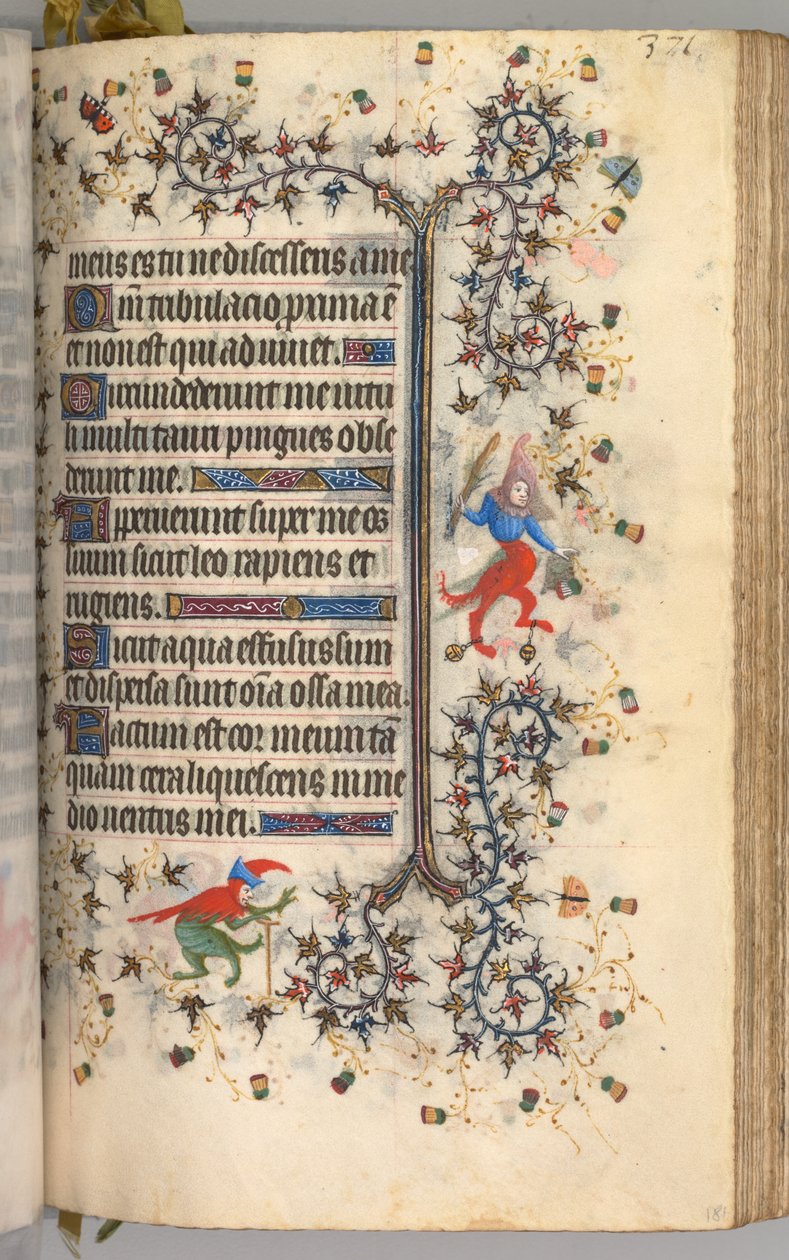 Heures de Charles le Noble, roi de Navarre 1361-1425: fol. 181r, texte, vers 1405 - Master of the Brussels Initials and Associates