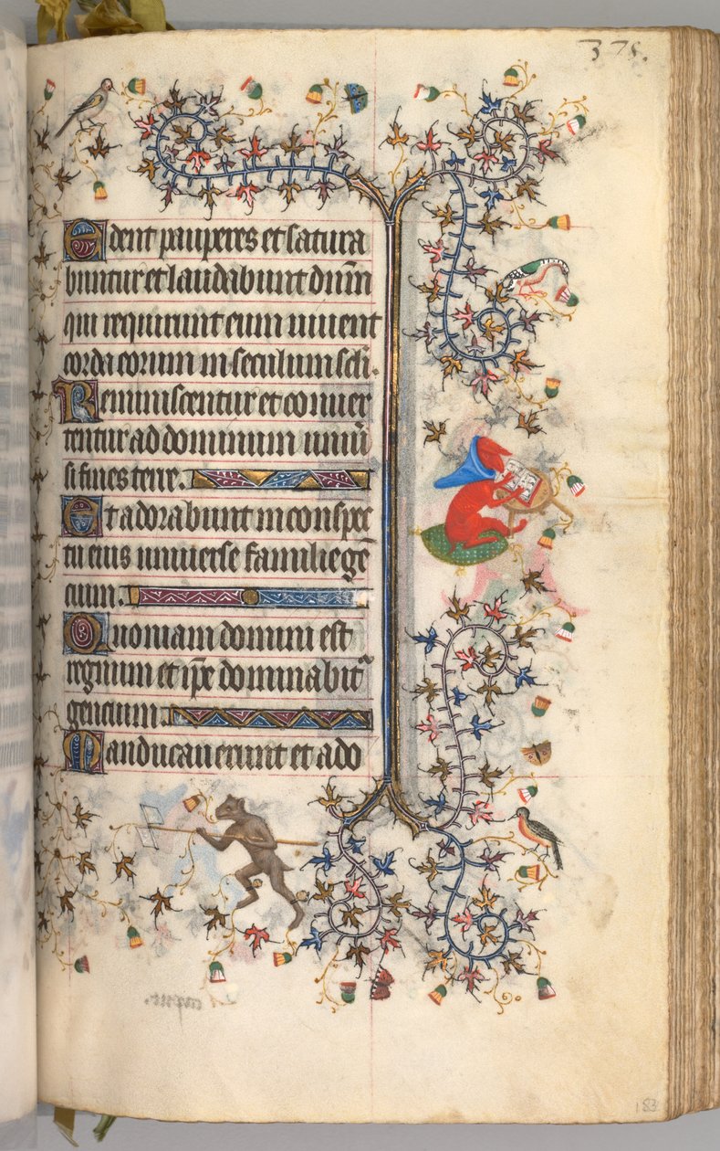 Heures de Charles le Noble, roi de Navarre 1361-1425: fol. 183r, Texte, c. 1405 - Master of the Brussels Initials and Associates