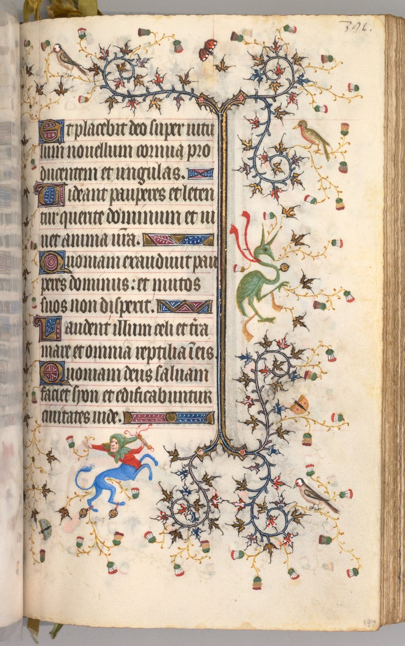 Heures de Charles le Noble, roi de Navarre 1361-1425 : fol. 190r, Texte, vers 1405 - Master of the Brussels Initials and Associates