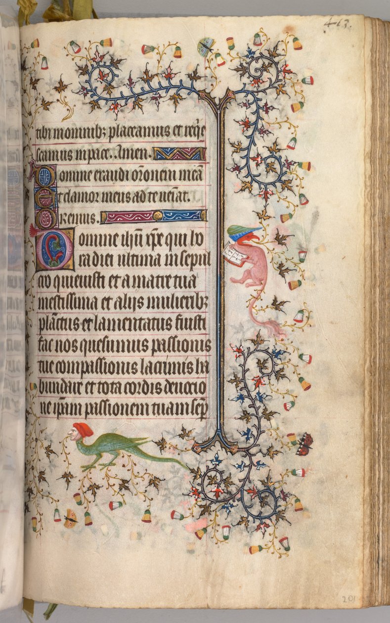 Heures de Charles le Noble, roi de Navarre 1361-1425 : fol. 2041r, texte, vers 1405 - Master of the Brussels Initials and Associates