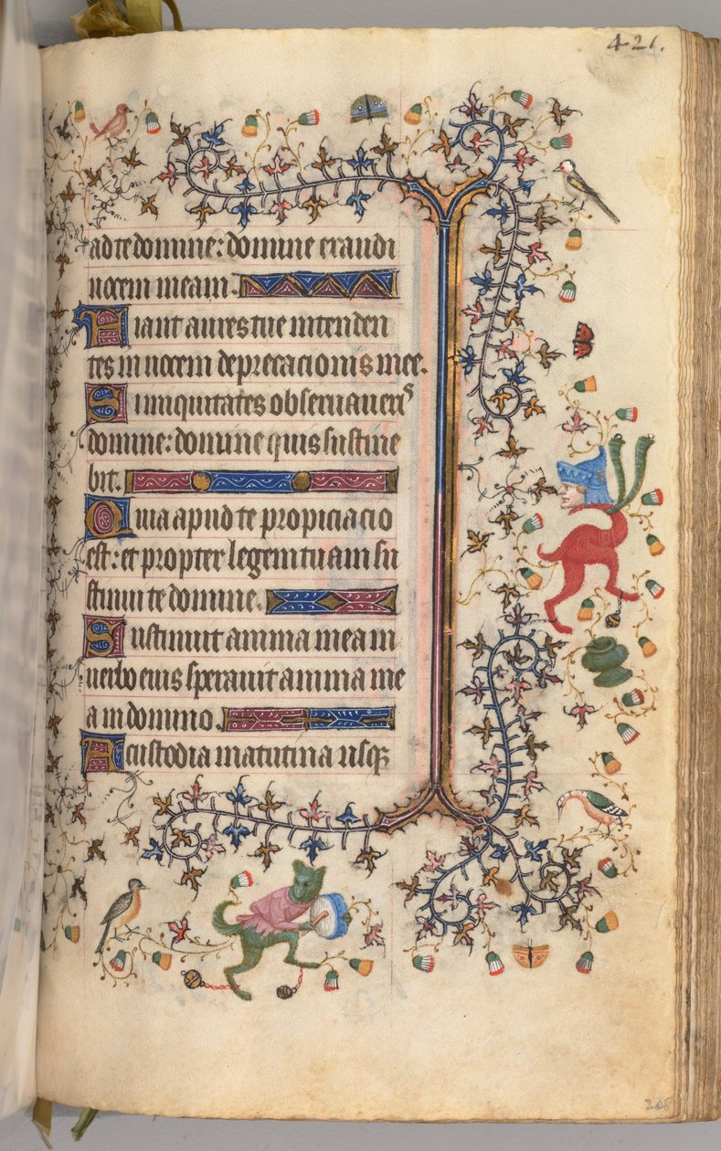 Heures de Charles le Noble, Roi de Navarre 1361-1425 : fol. 205r, Texte, vers 1405 - Master of the Brussels Initials and Associates