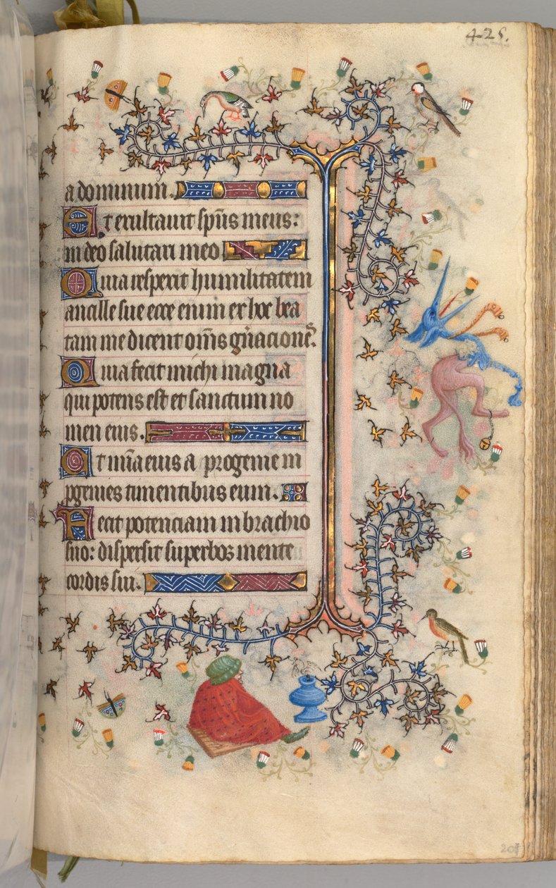 Heures de Charles le Noble, roi de Navarre 1361-1425 : fol. 207r, Texte, vers 1405 - Master of the Brussels Initials and Associates