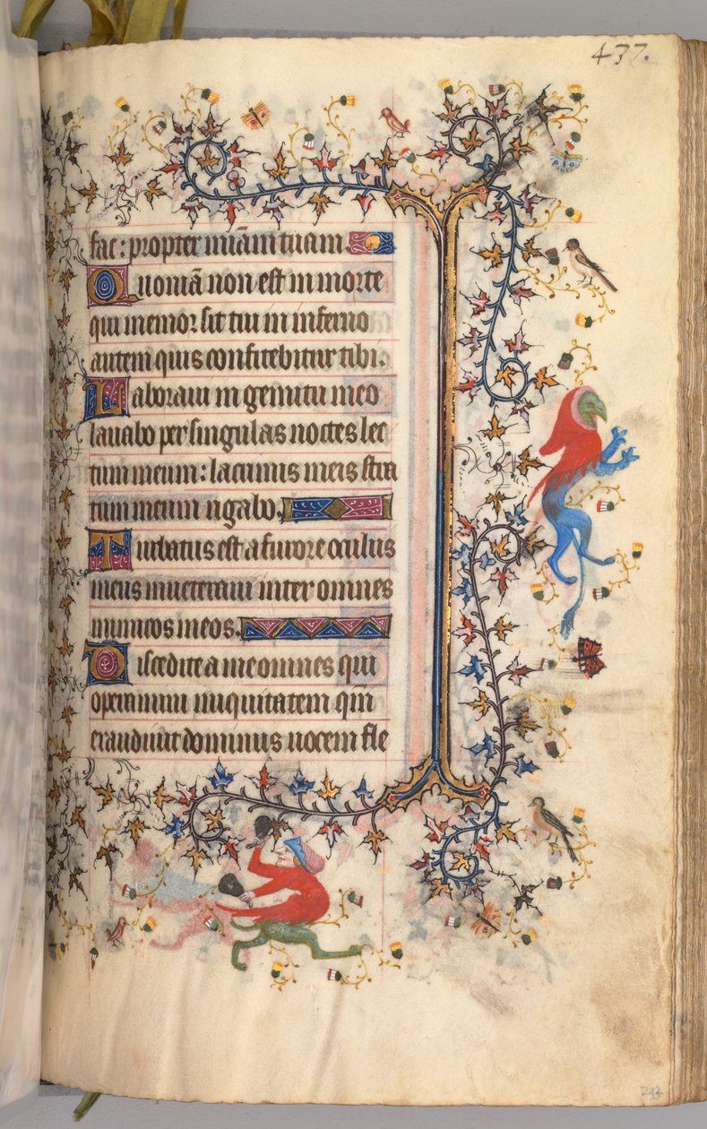Heures de Charles le Noble, Roi de Navarre 1361-1425 : fol. 213r, Texte, vers 1405 - Master of the Brussels Initials and Associates