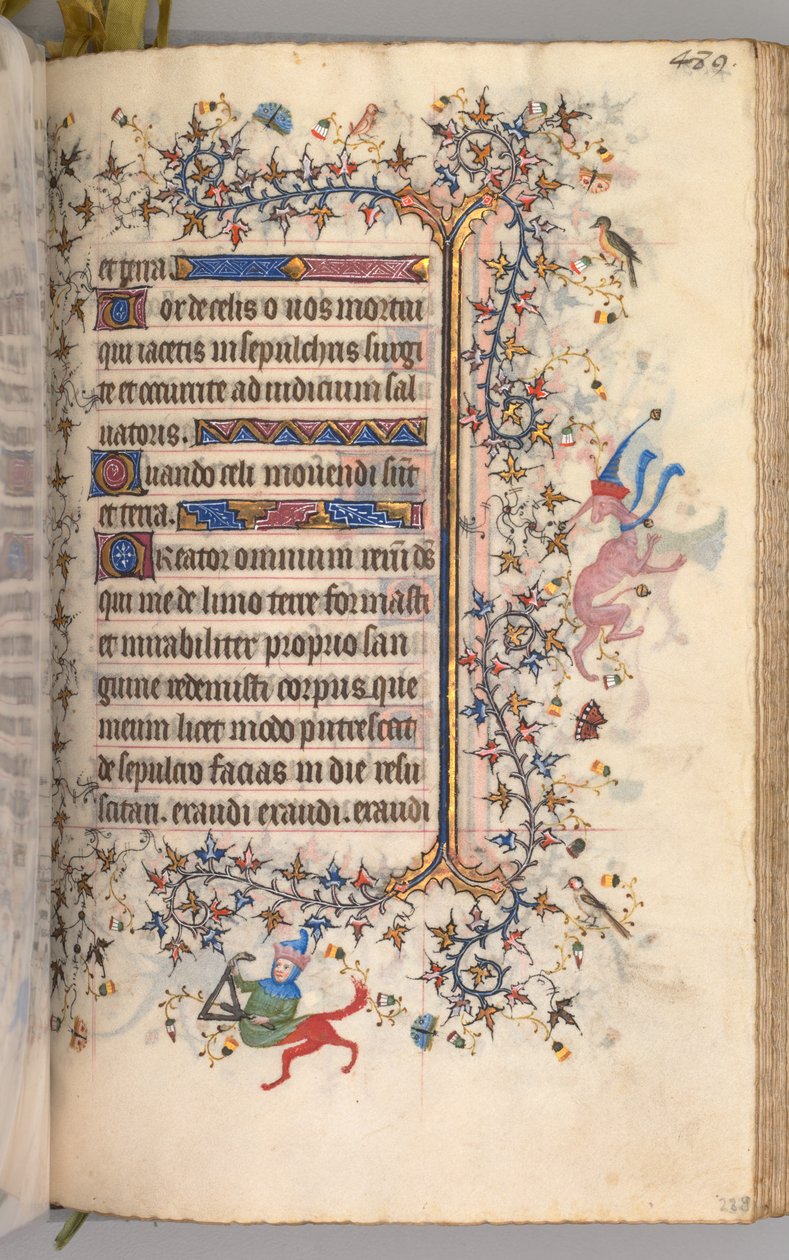 Heures de Charles le Noble, roi de Navarre 1361-1425 : fol. 239r, Texte, vers 1405 - Master of the Brussels Initials and Associates