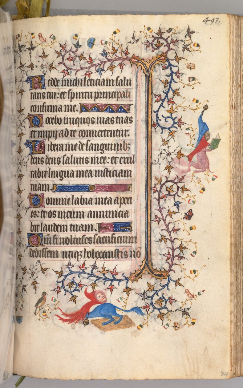 Heures de Charles le Noble, roi de Navarre 1361-1425 : fol. 241r, Texte, vers 1405 - Master of the Brussels Initials and Associates