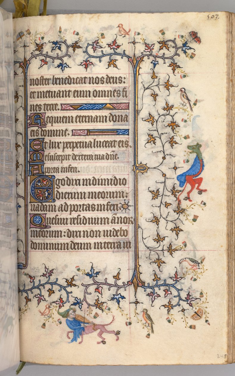 Heures de Charles le Noble, roi de Navarre 1361-1425 : fol. 246r, texte, vers 1405 - Master of the Brussels Initials and Associates