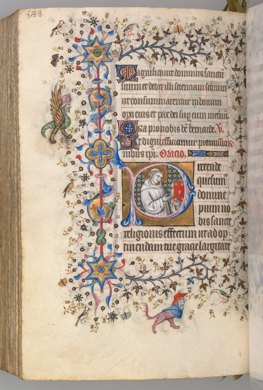 Heures de Charles le Noble, Roi de Navarre 1361-1425, fol. 288v, St. Hervard, vers 1405 - Master of the Brussels Initials and Associates
