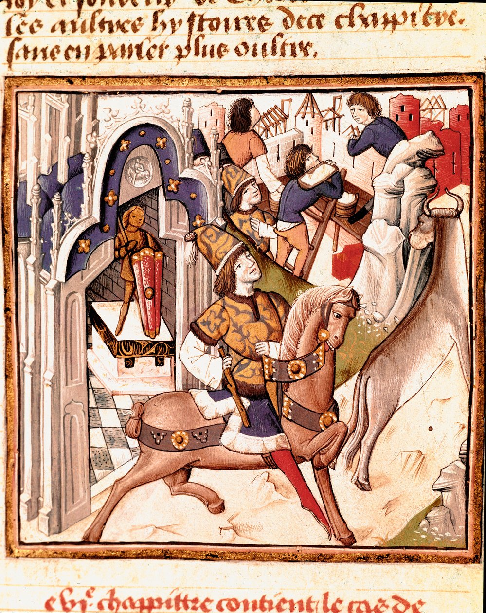 Représentation de Cadmos, fondateur de la ville de Thèbes en Grèce antique - Master of the Champion des Dames