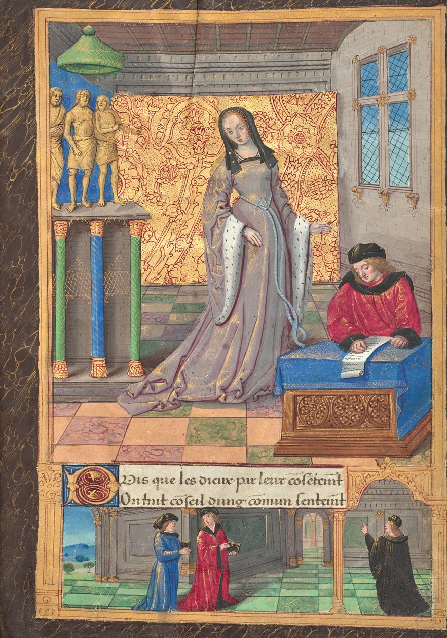 La Dame sans égal est proclamée la plus belle femme - Master of the Chronique scandaleuse