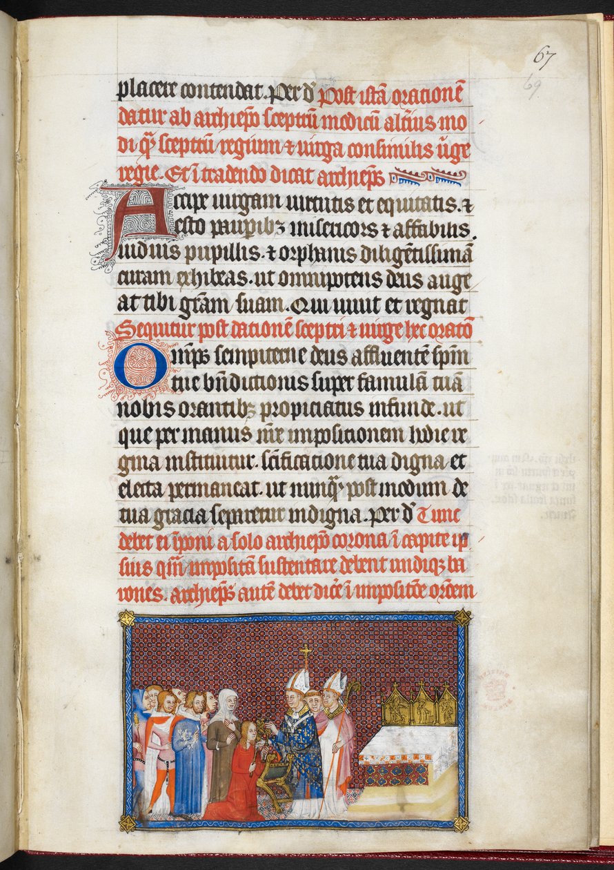 La Reine recevant le sceptre et la verge, du 