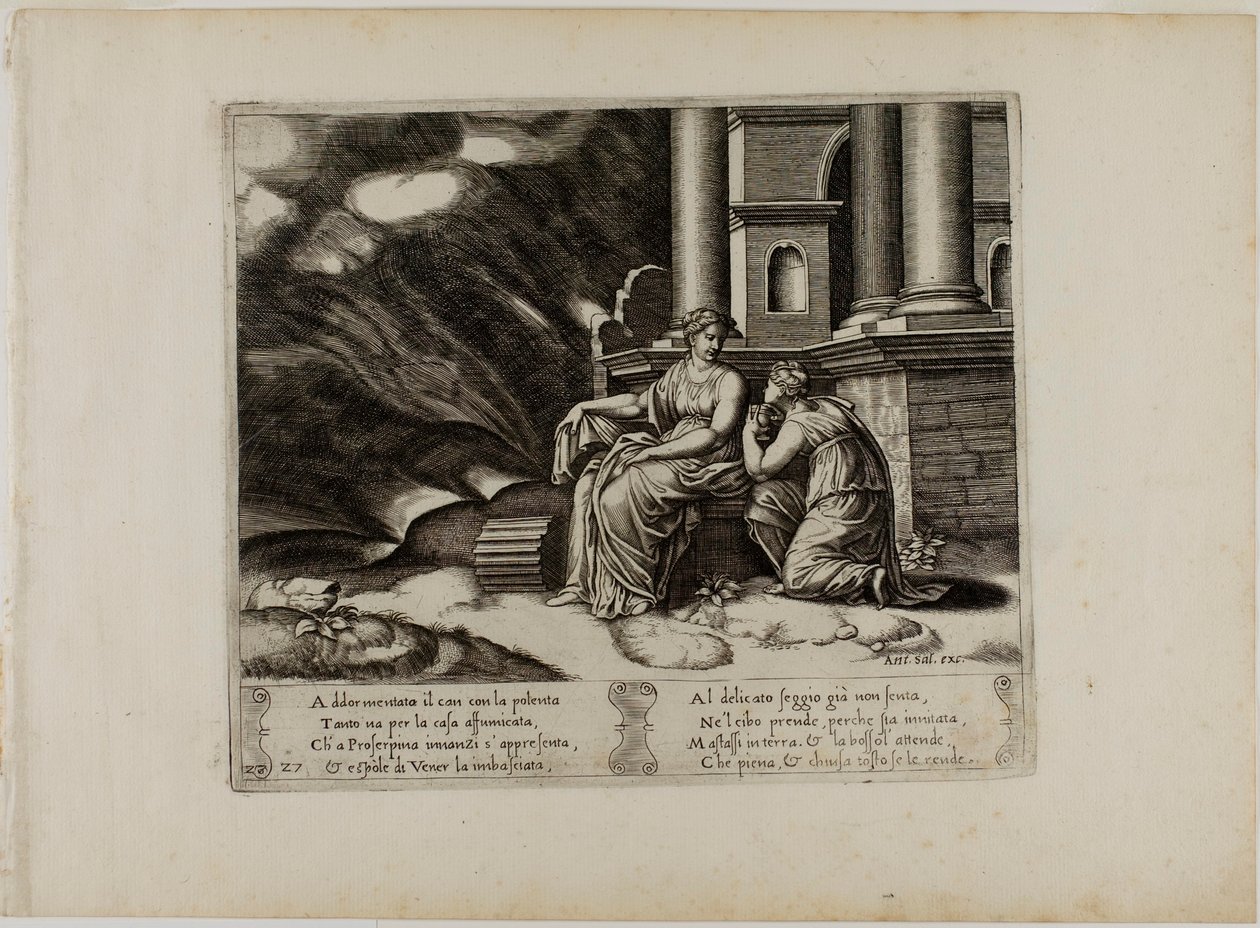 Proserpine donne à Psyché la boîte de beauté - Master of the Die