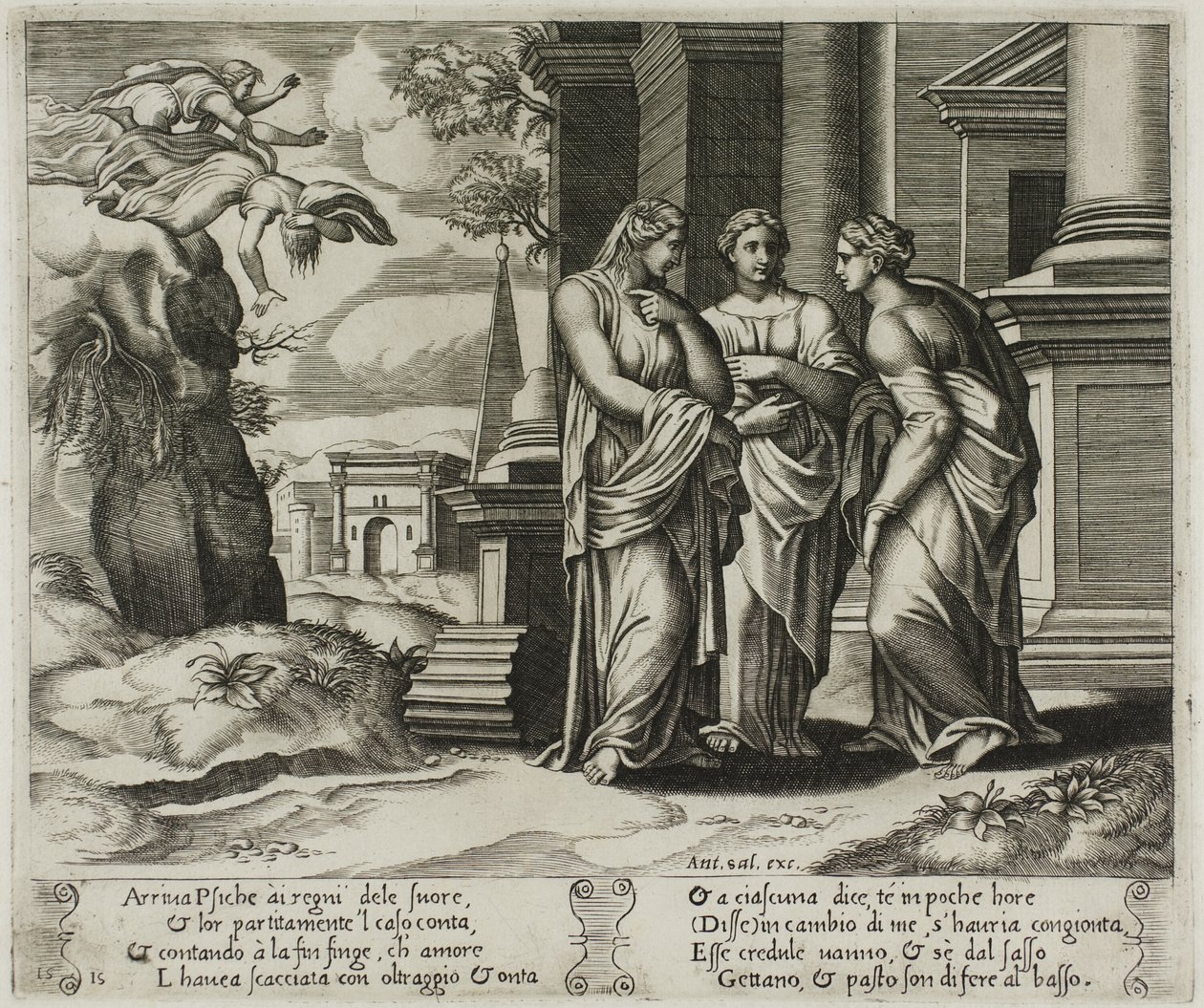 Psyché racontant son malheur à ses sœurs - Master of the Die