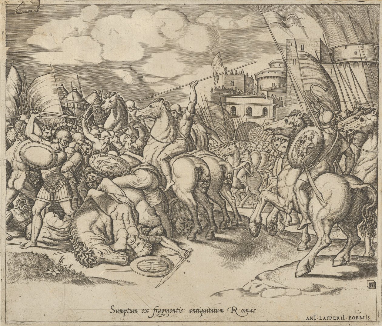 Speculum Romanae Magnificentiae : La Victoire de Scipion [sur Syphax] - Master of the Die