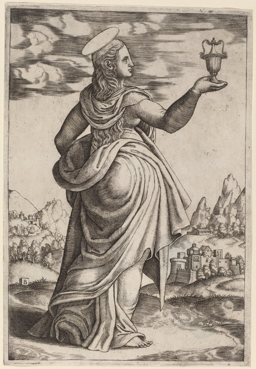 La Madeleine - Master of the Die after Follower of Raphael