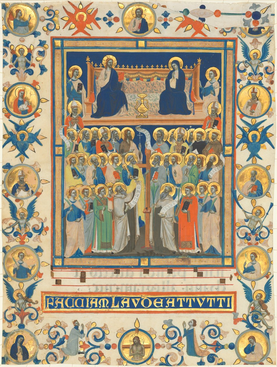 Christ et la Vierge en trône avec quarante saints - Master of the Dominican Effigies