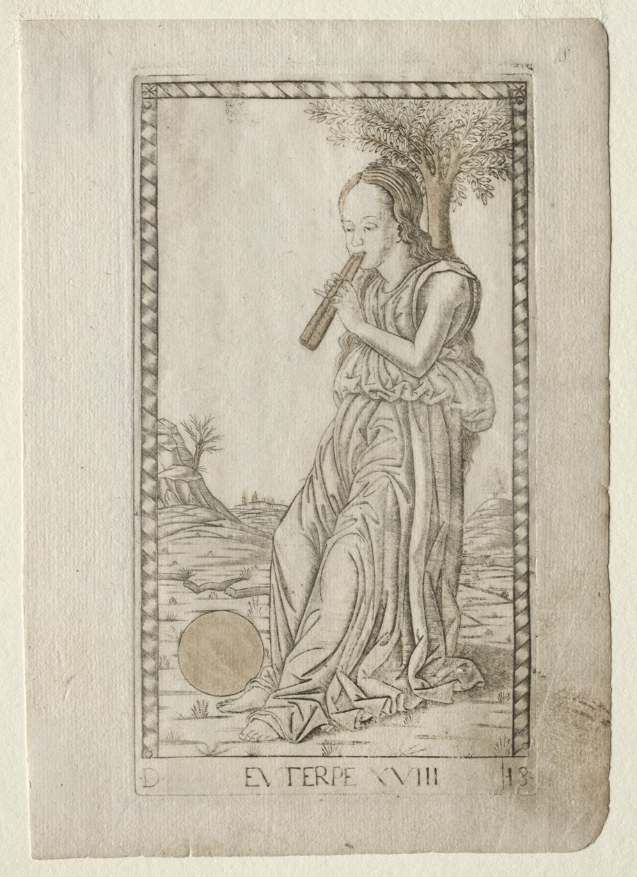 Euterpe (musique, poésie lyrique) (de la série Tarocchi D : Apollon et les Muses, #18) - Master of the E Series Tarocchi