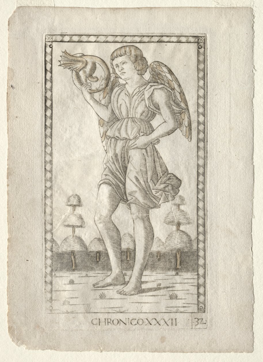 Génie du Temps (de la série Tarocchi, B: Principes Cosmiques & Vertus, #32) - Master of the E Series Tarocchi