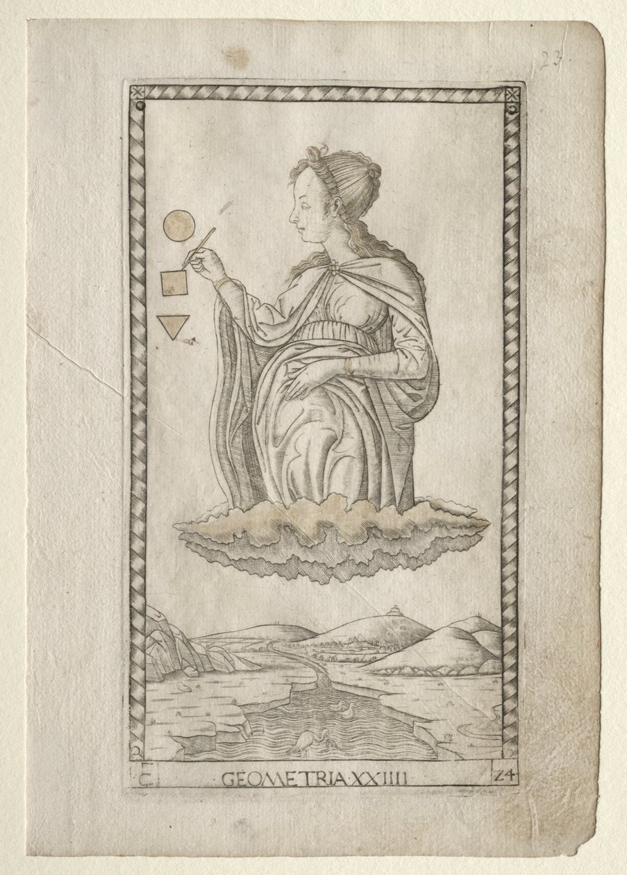 Géométrie (de la série Tarocchi, C: Arts Libéraux, #24) - Master of the E Series Tarocchi