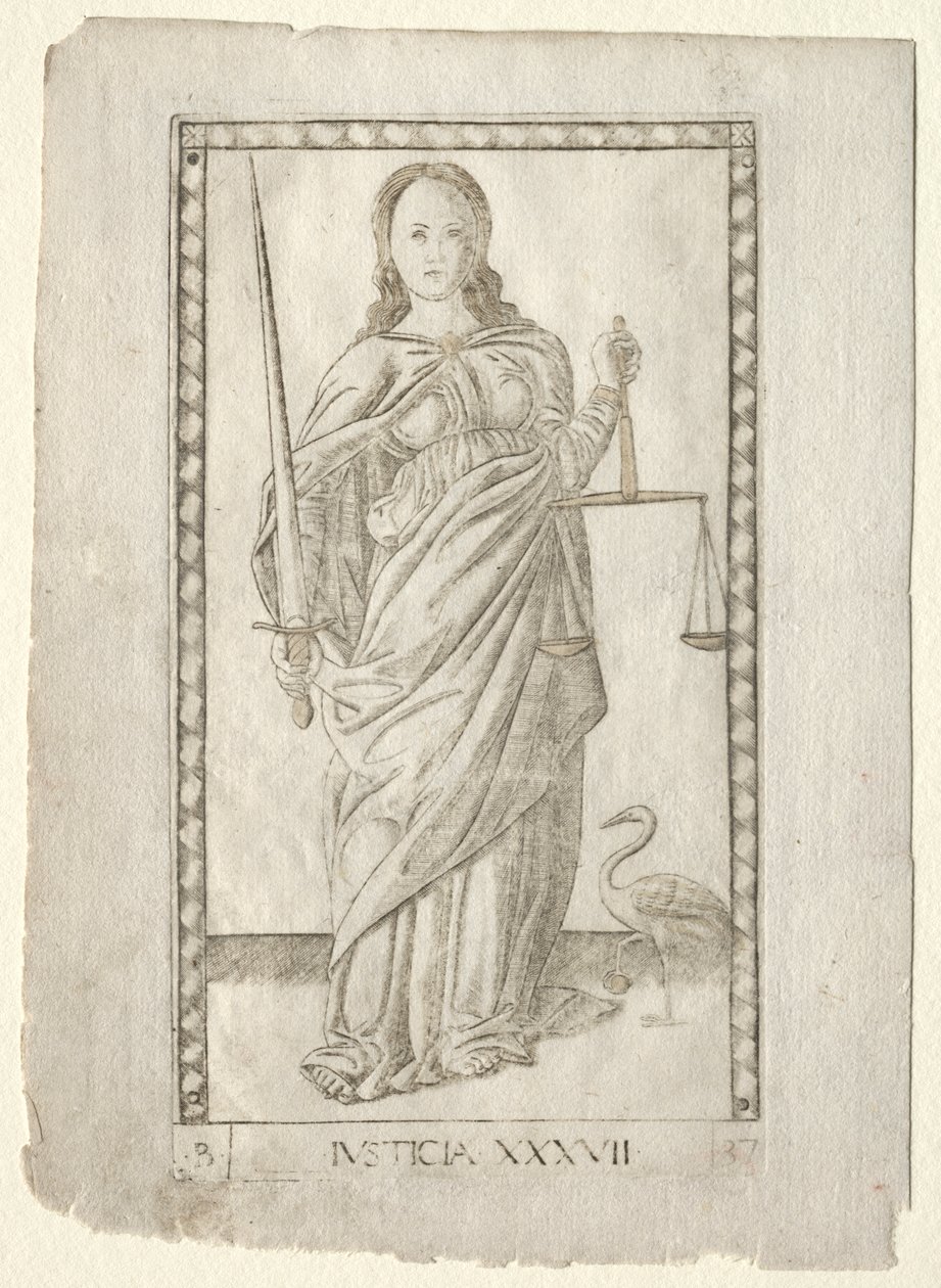 Justice (de la série Tarocchi, B: Principes Cosmiques & Vertus, #37) - Master of the E Series Tarocchi