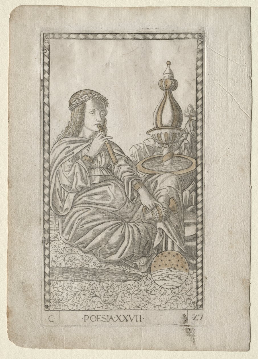 Poésie (de la série Tarocchi, C: Arts Libéraux, #27) - Master of the E Series Tarocchi