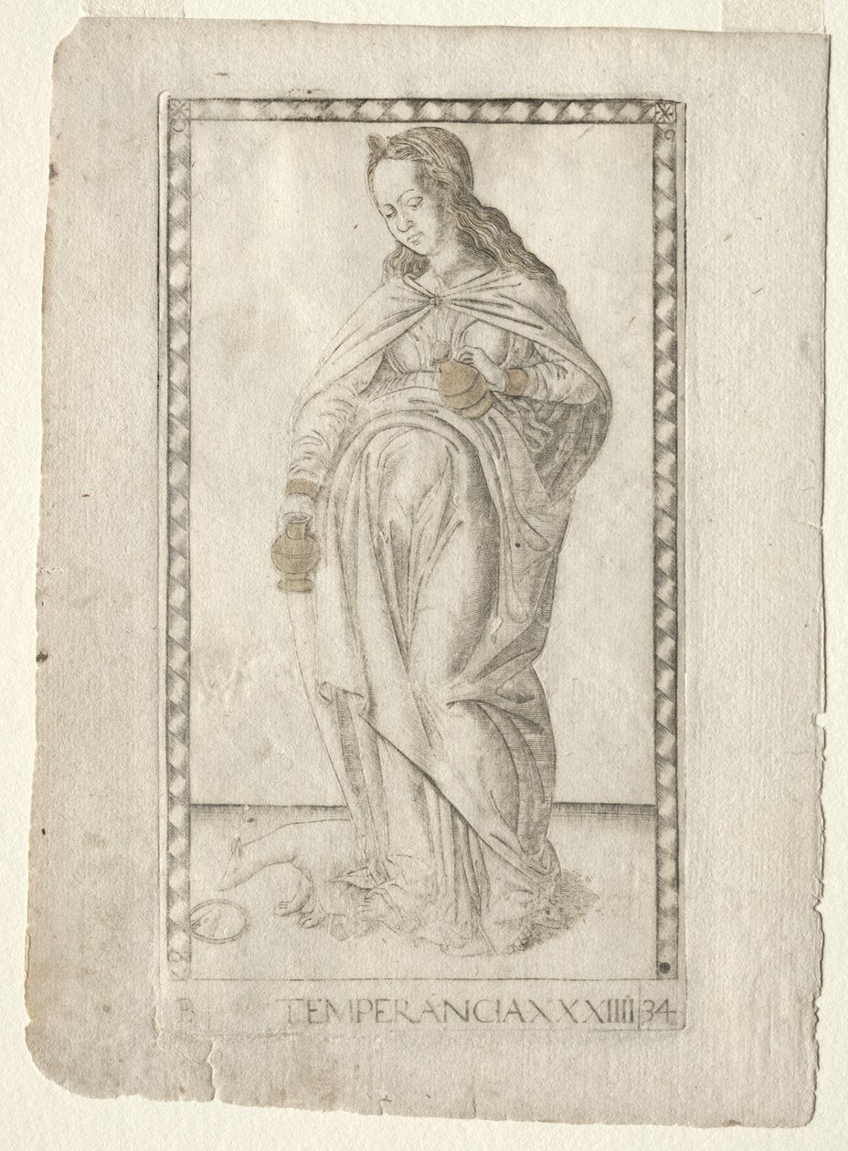 Tempérance (de la série Tarocchi, B: Principes Cosmiques & Vertus, #34) - Master of the E Series Tarocchi