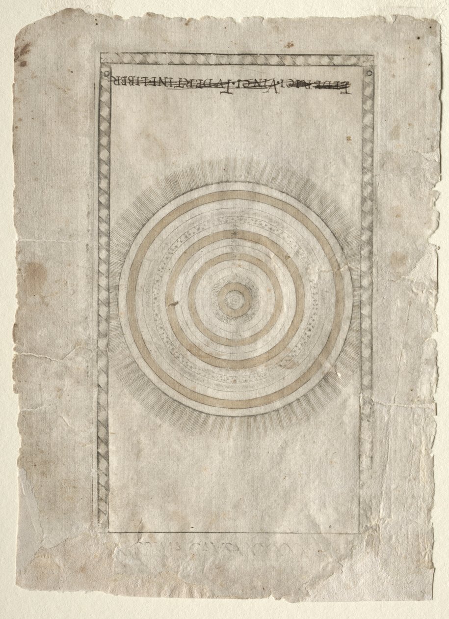 La sphère empyrée de la série Tarocchi, avant 1467 - Master of the E Series Tarocchi
