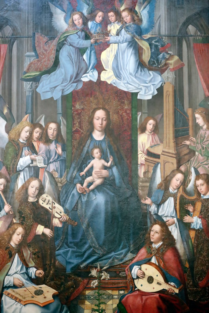 La glorification de la Sainte Vierge - Master of the Evora Altarpiece