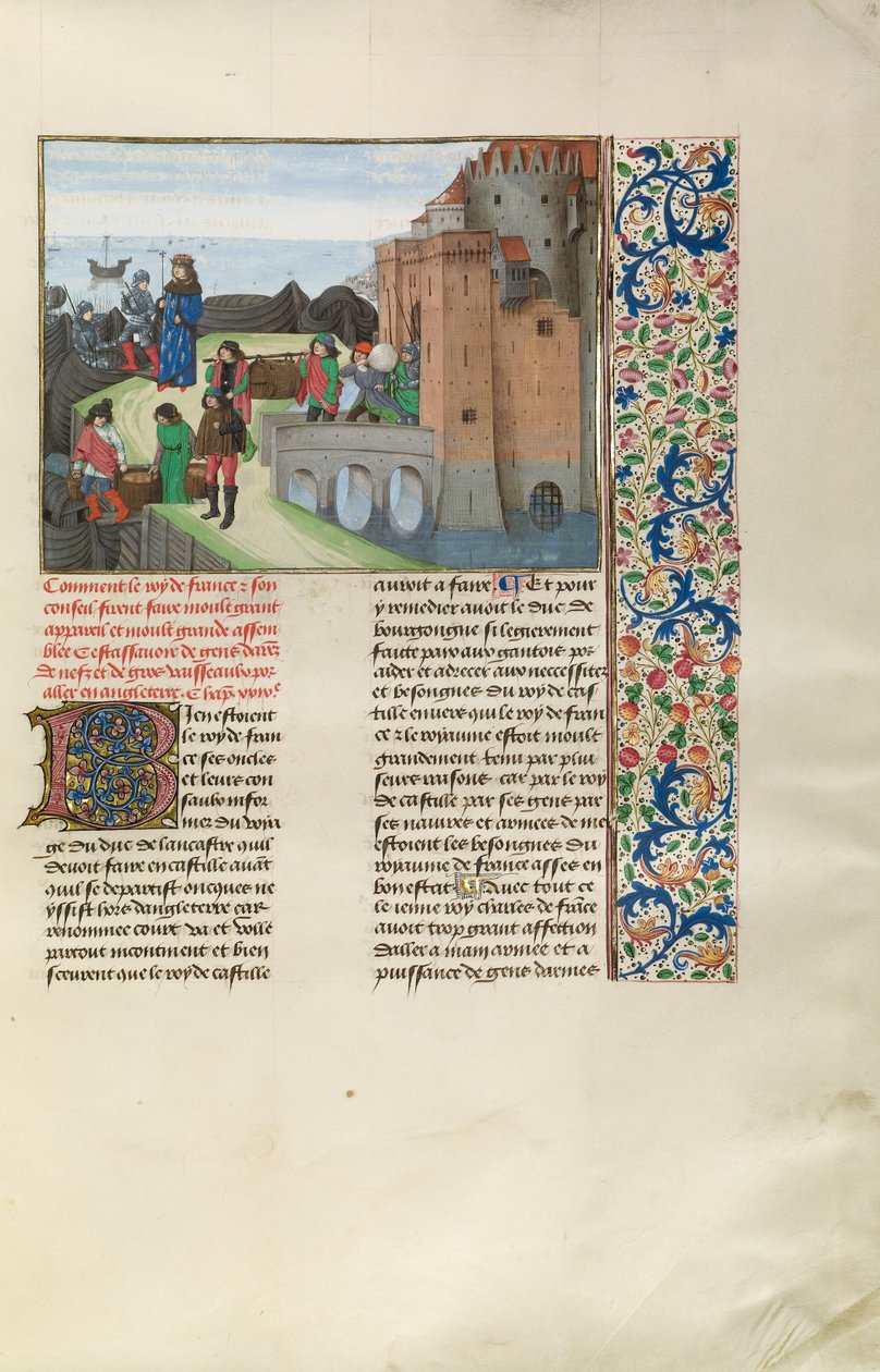Le roi Charles VI de France se prépare à la guerre avec l