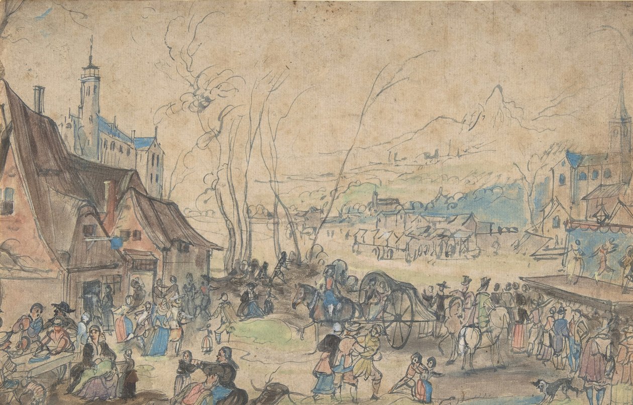Foire du village - Master of the Hermitage Sketchbook