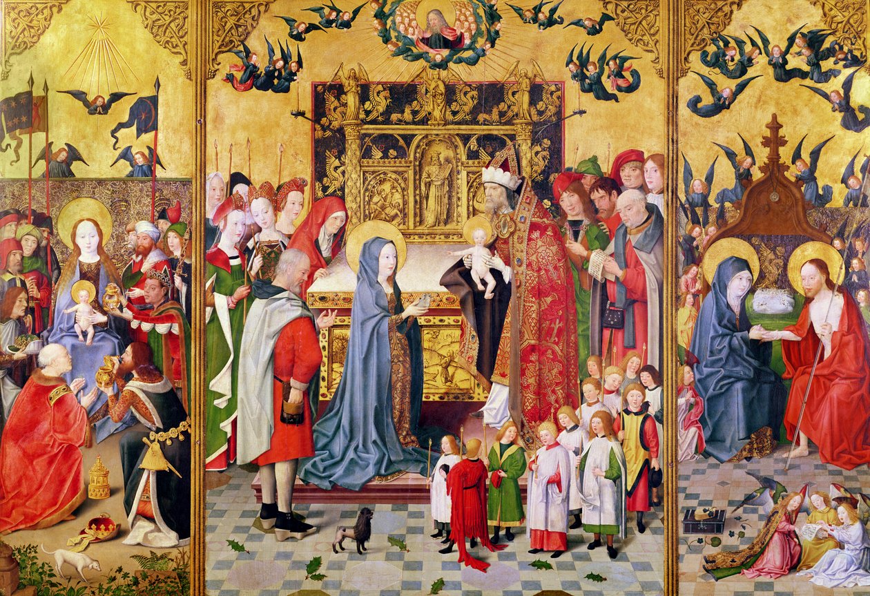 Retable des Sept Joies de la Vierge, représentant l